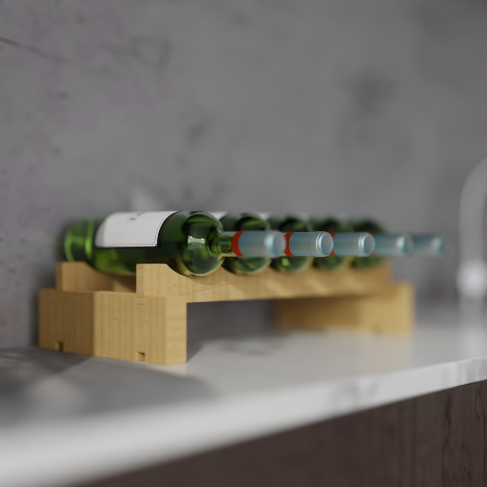 5 Bottle Modular Wine Rack