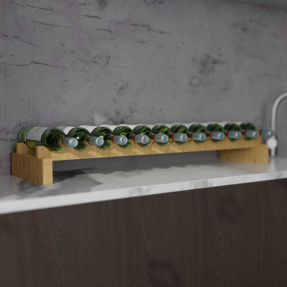 11 Bottle Modular Wine Rack