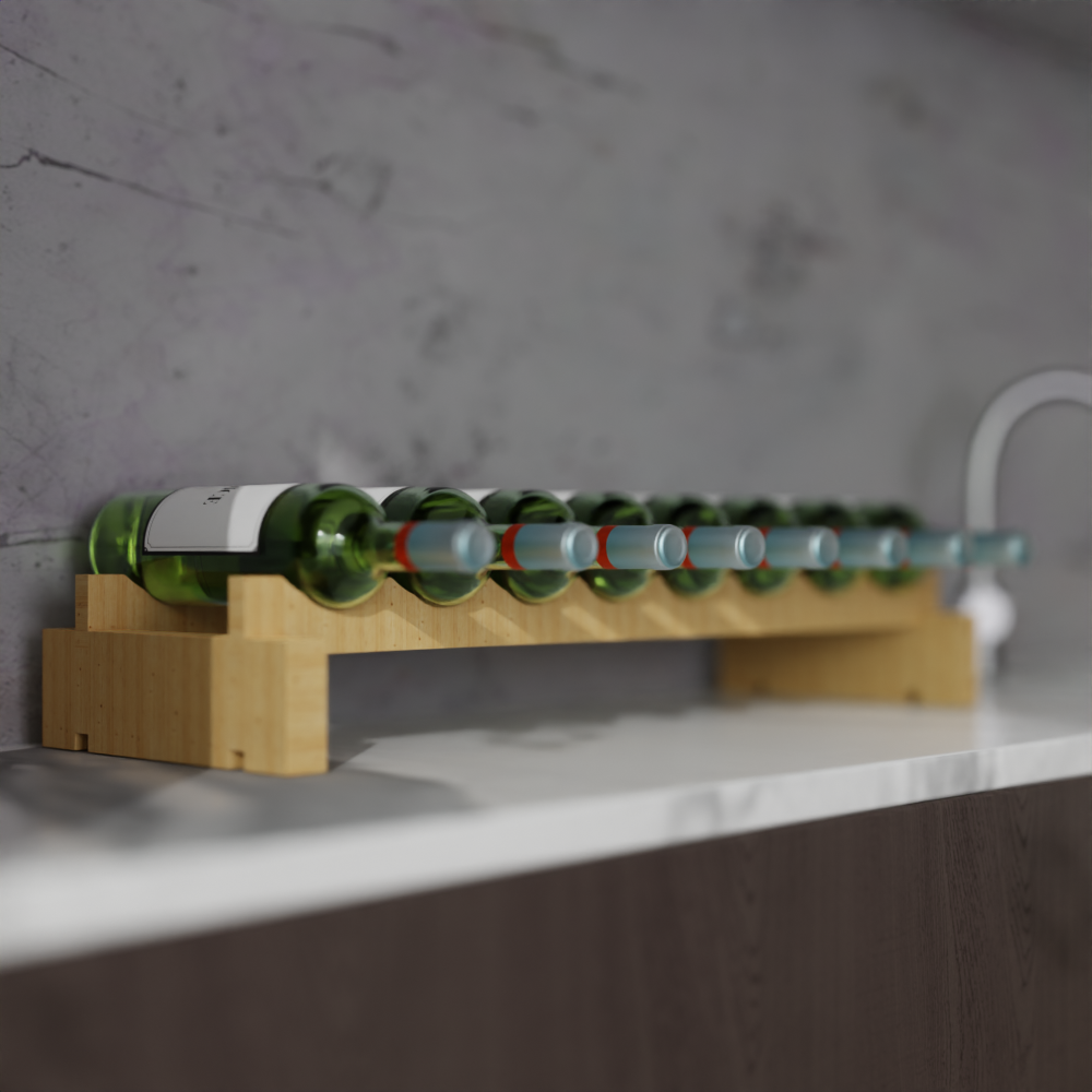 8 Bottle Modular Wine Rack