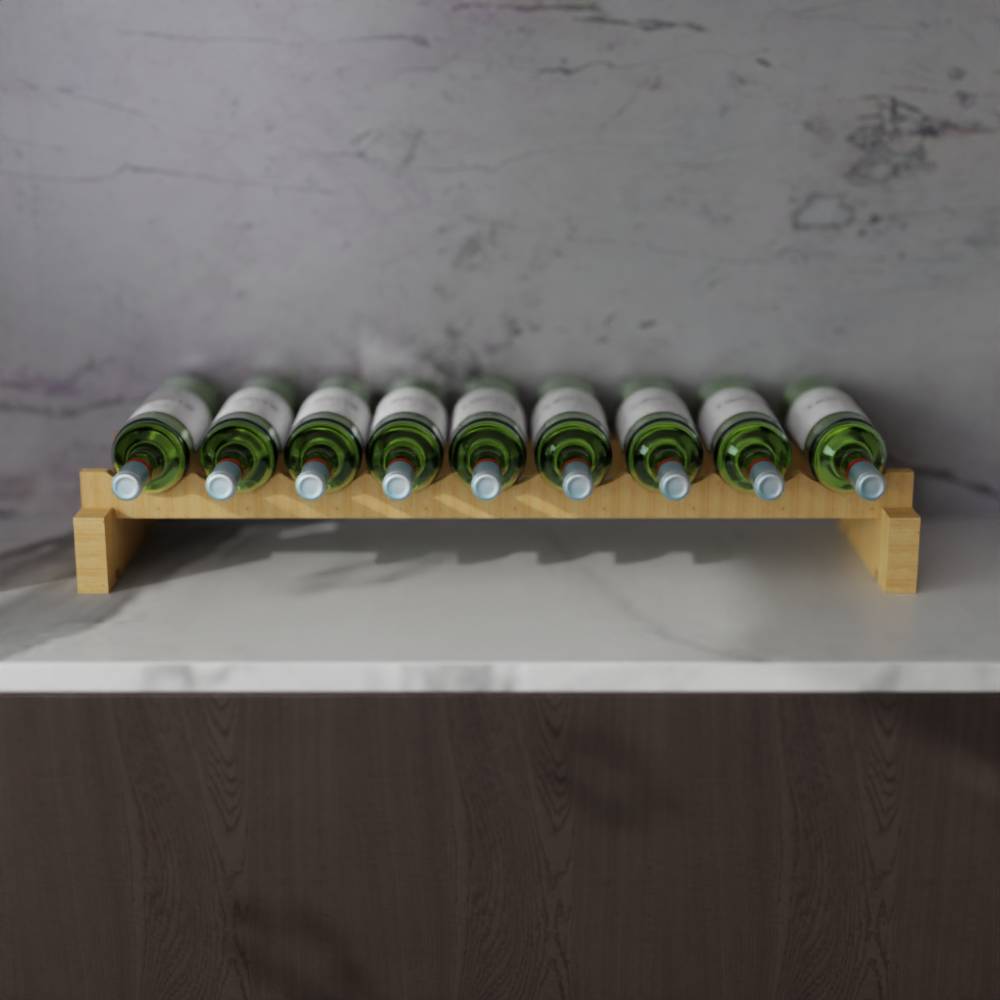 9 Bottle Modular Wine Rack