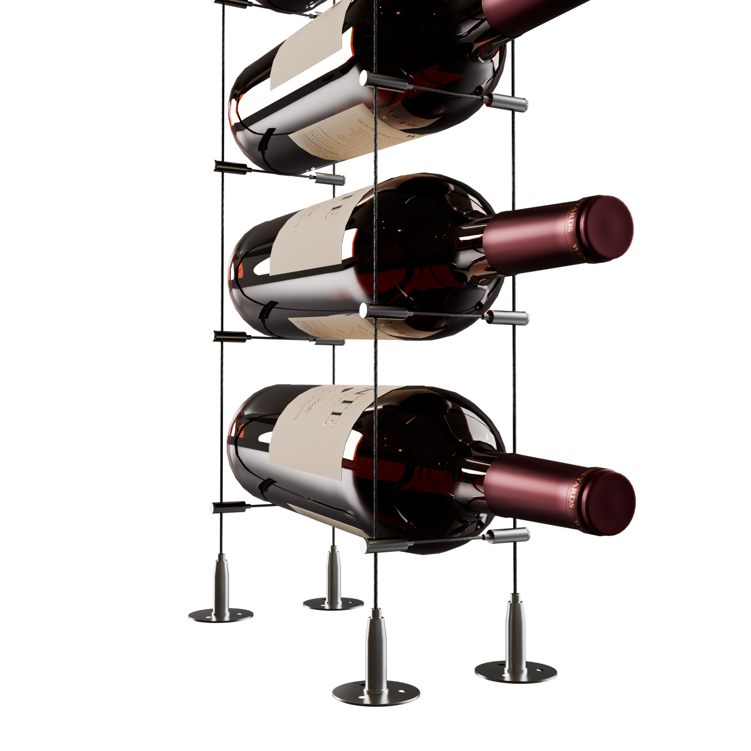 Wine String Rack Elegant Cable Wine Rack for Stylish Wine Storage - Wine Stash