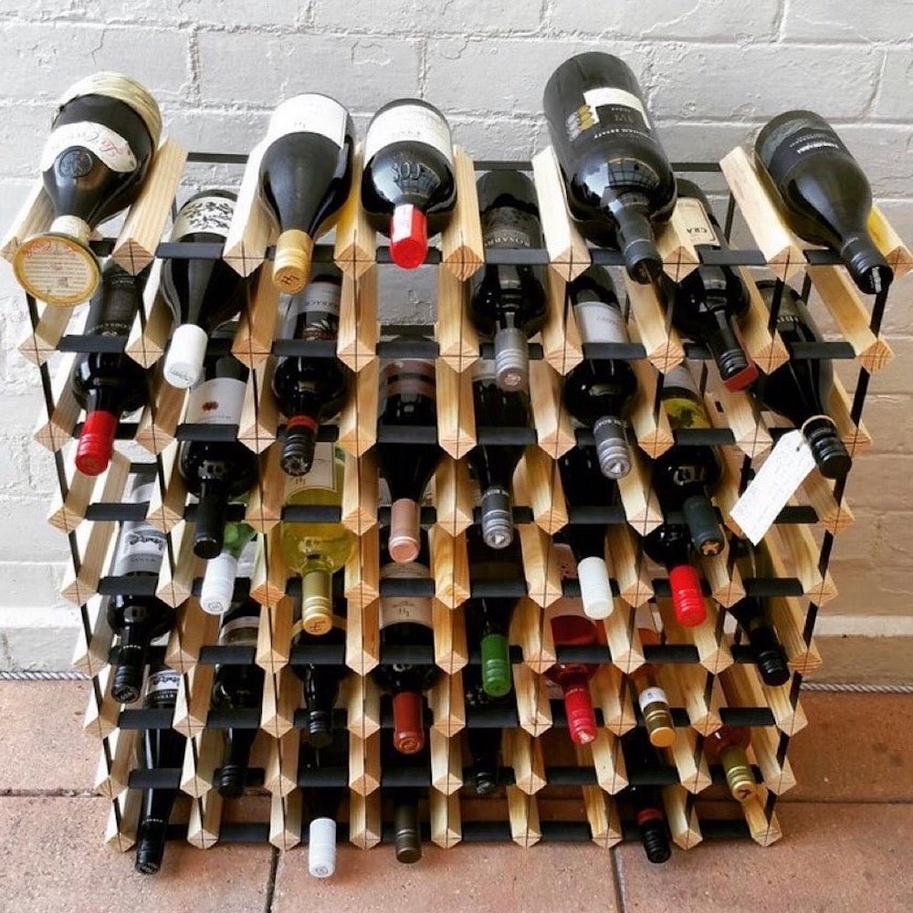 72 Bottle Timber Wine Rack - Wine Stash - 72 Bottle Wine Rack