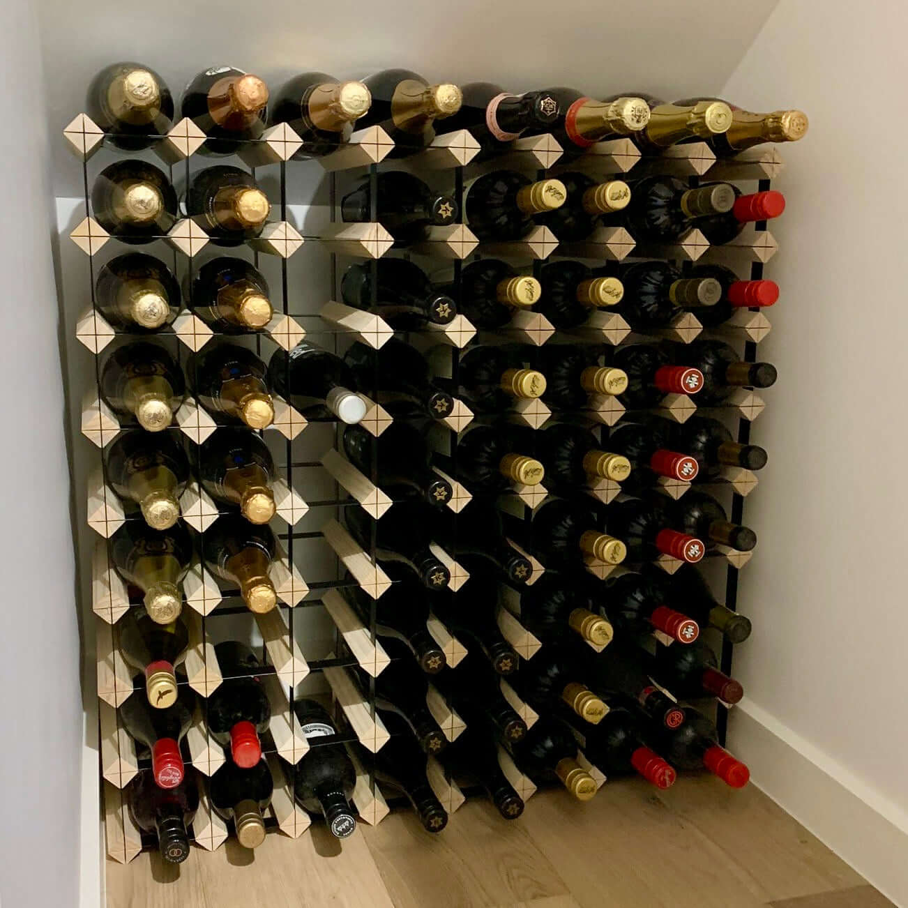 72 Bottle Timber Wooden Wine Rack Now on Special at Wine Stash