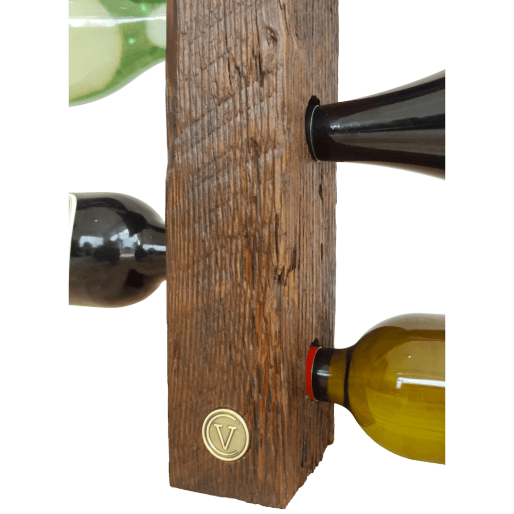 Wine Stash Legless Wine Rack - Wall Mountable - Close Up Wine View