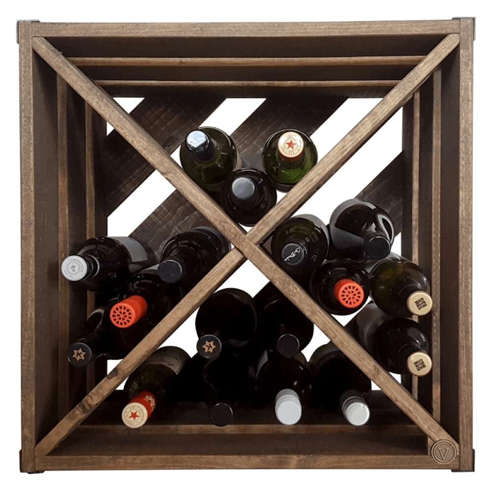 Industrial Wine Cube - Front View