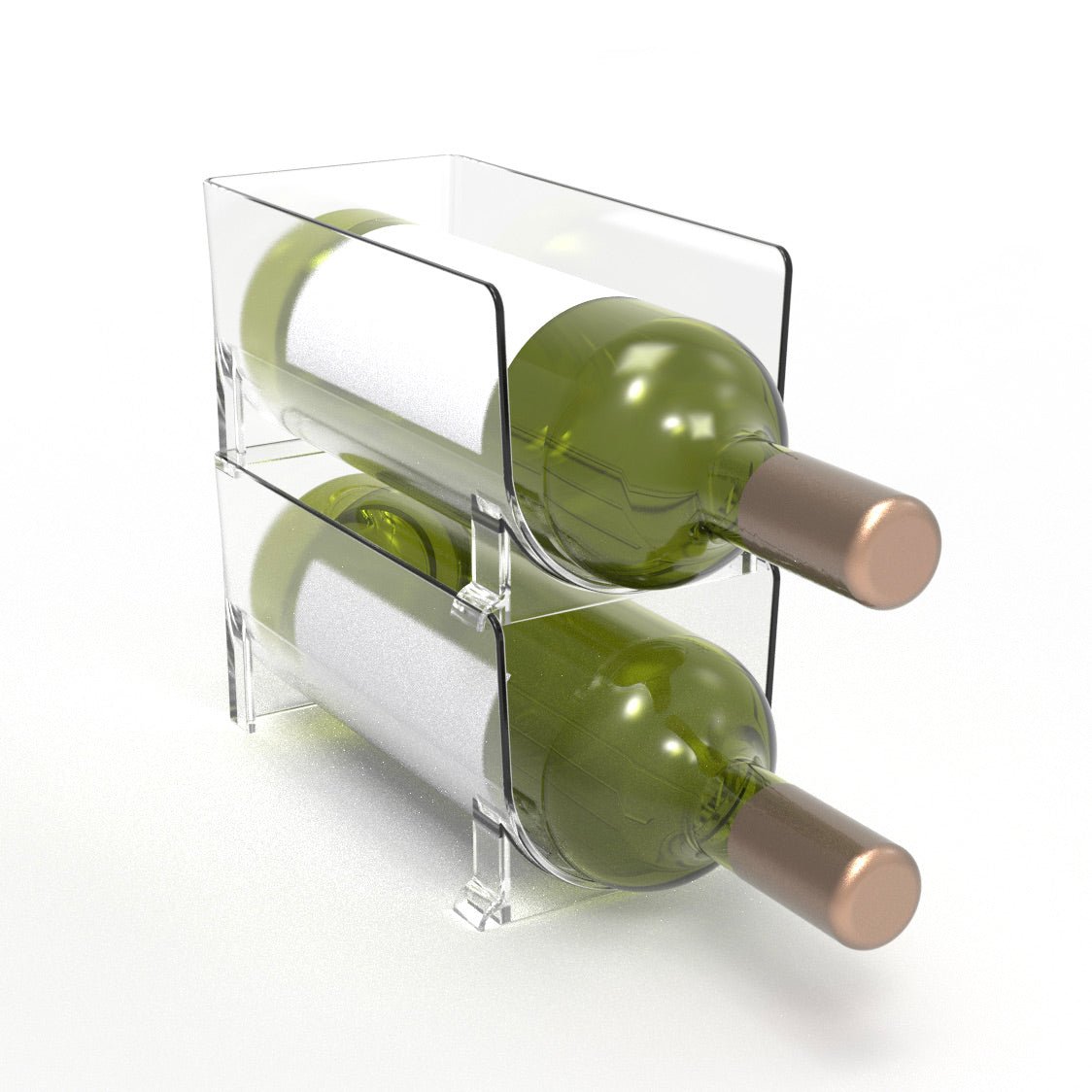 Wine Stash Fridge Stackable Wine or Drink Bottle Holder - Wine Stash