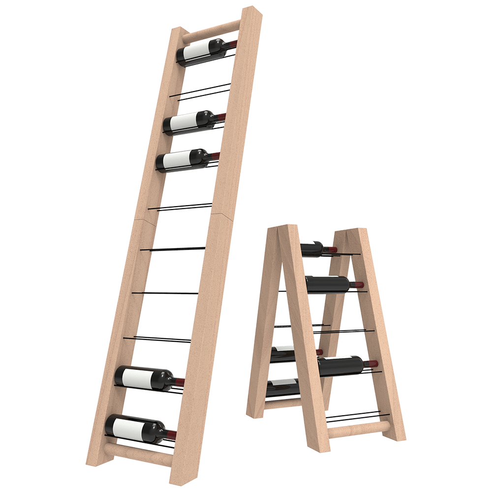 Foldable Ladder Wine Rack