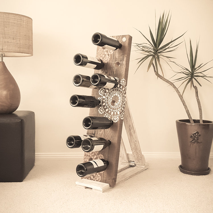 Stencil Affair Wine Rack